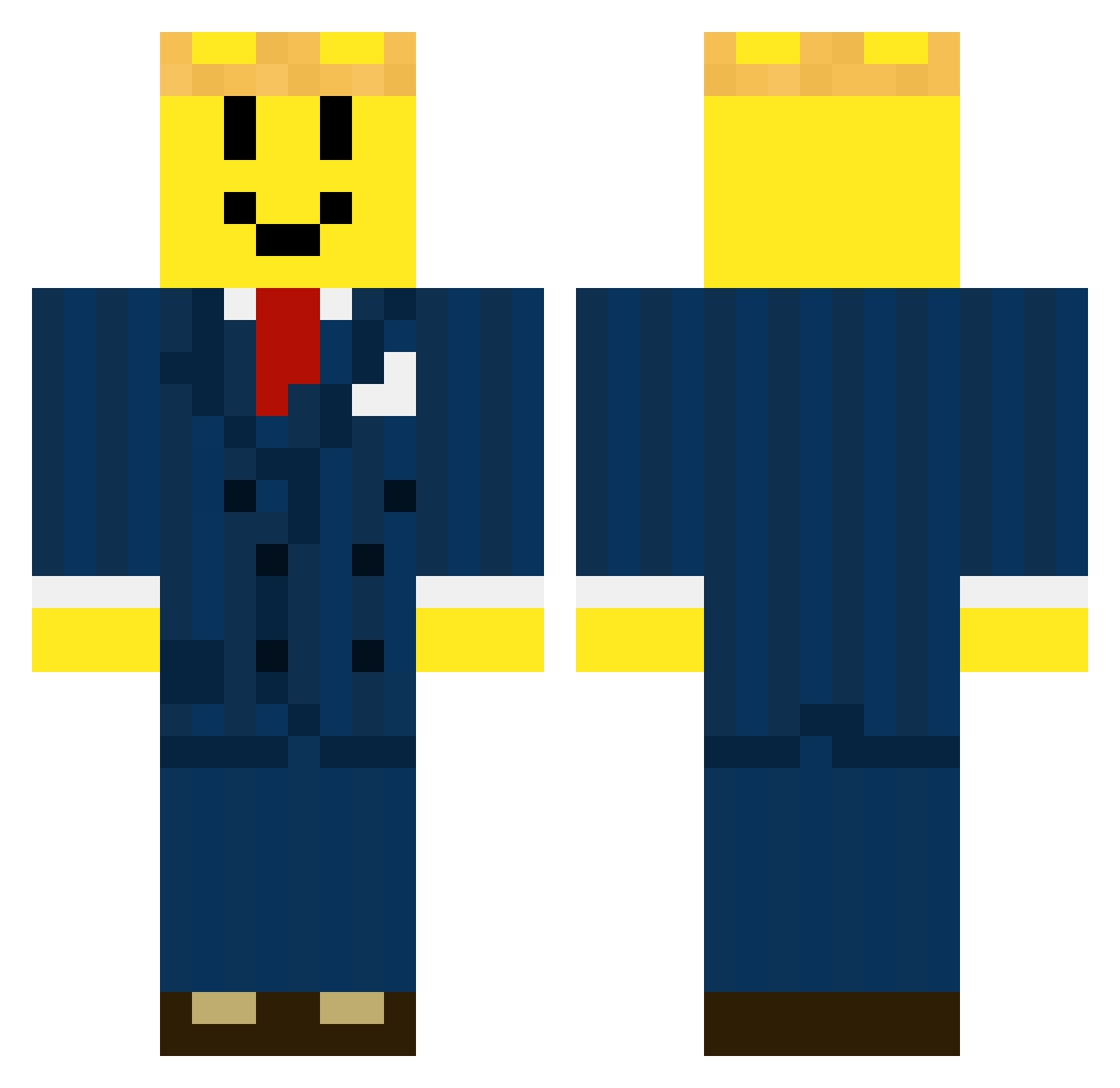 GasProd Minecraft skin, front and back view