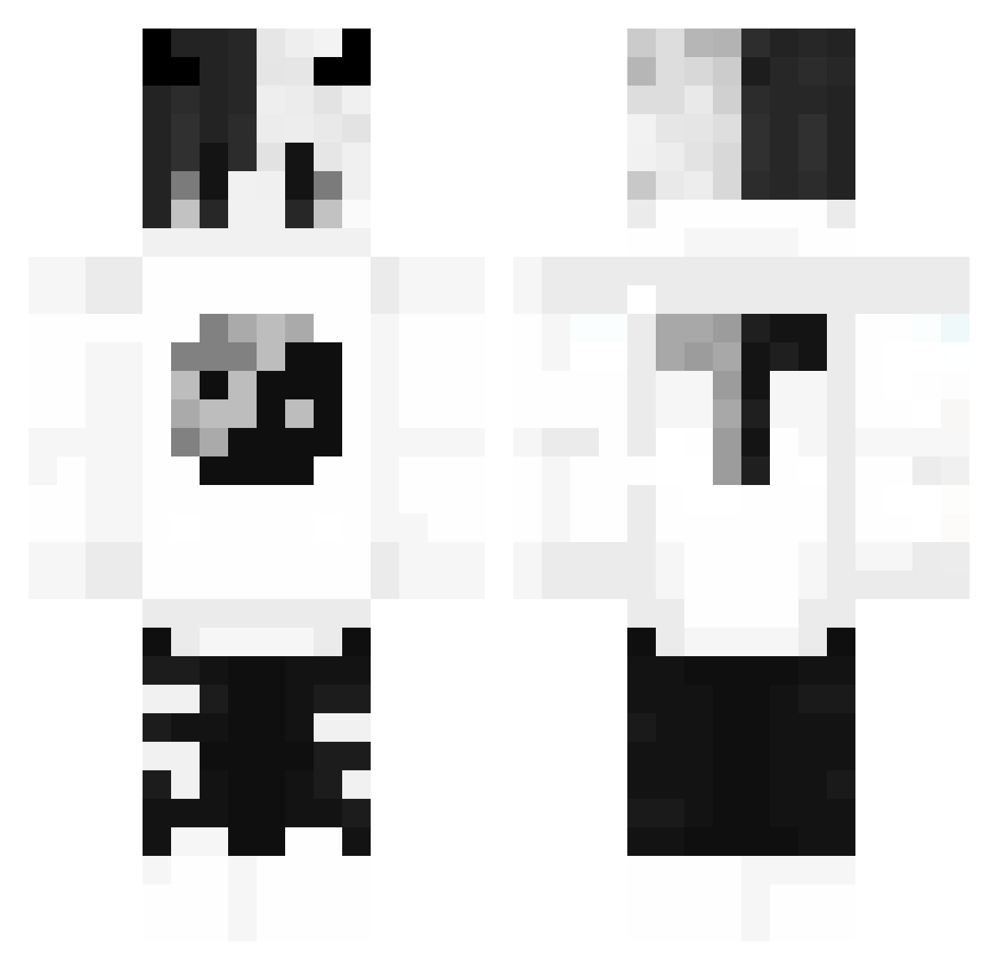 Borek____ Minecraft skin, front and back view