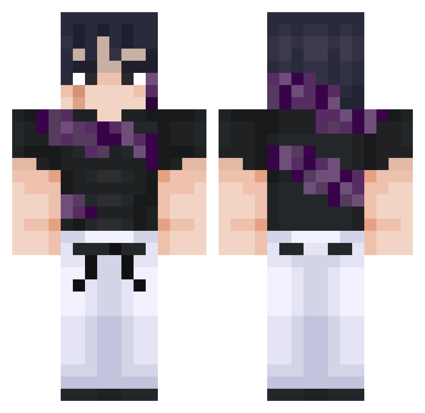 Turtlemaster098 Minecraft skin, front and back view