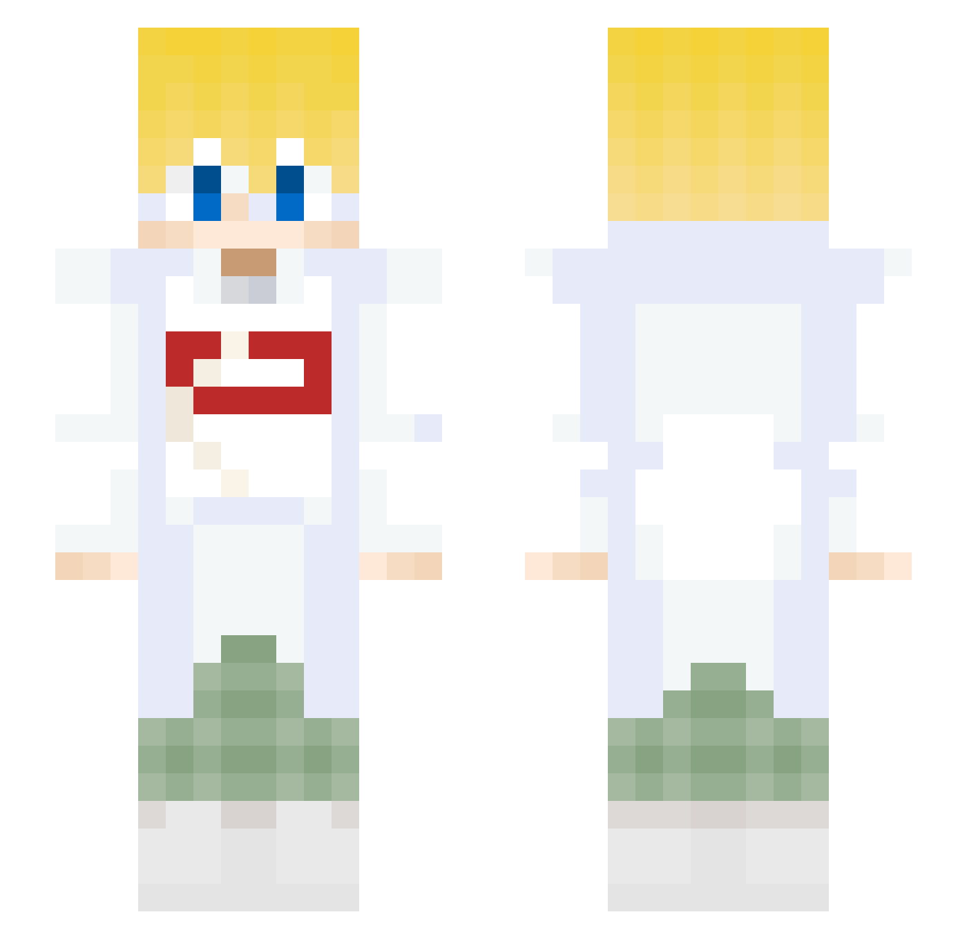 Zeydon_284 Minecraft skin, front and back view
