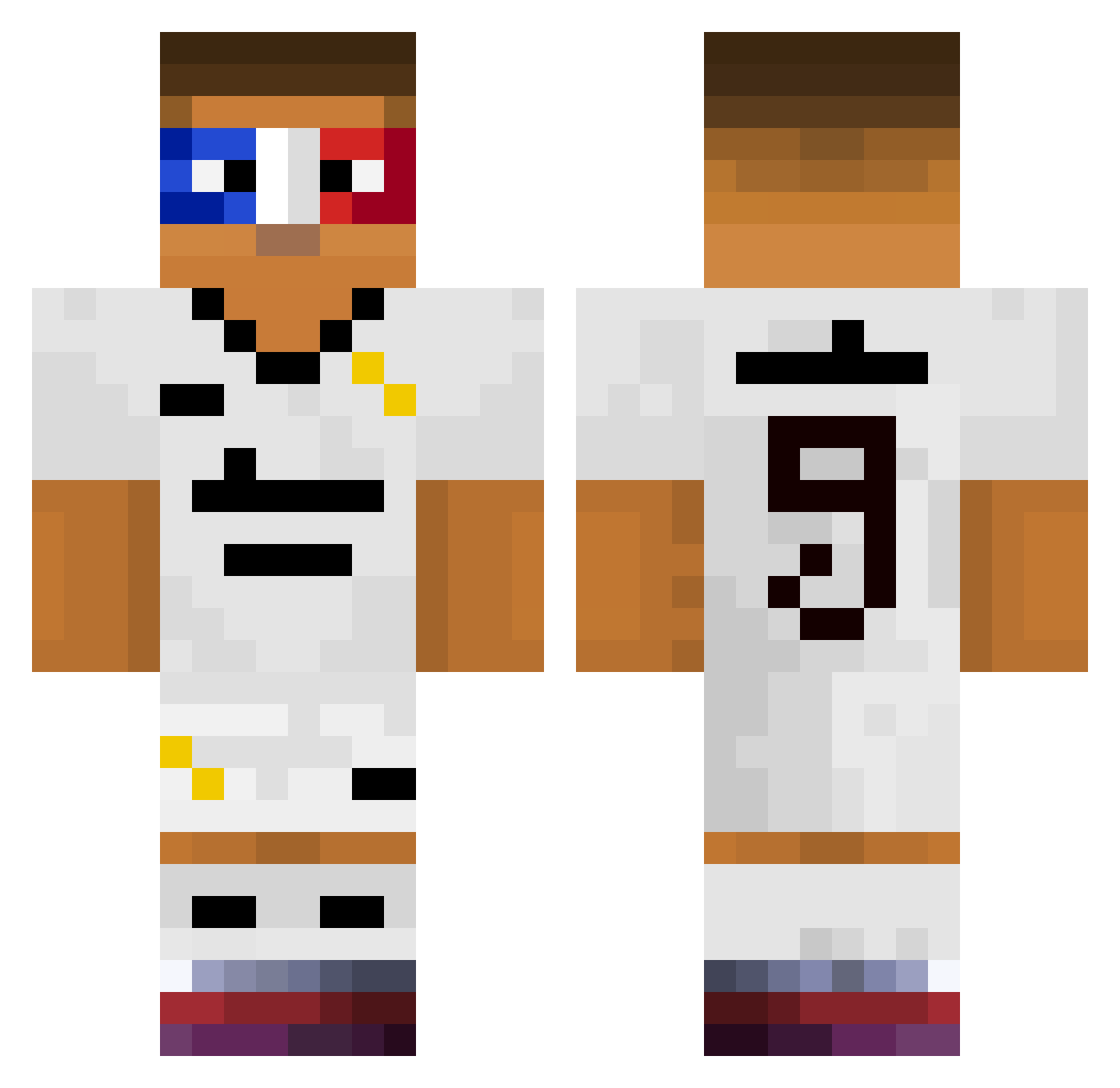 The_Griber87 Minecraft skin, front and back view
