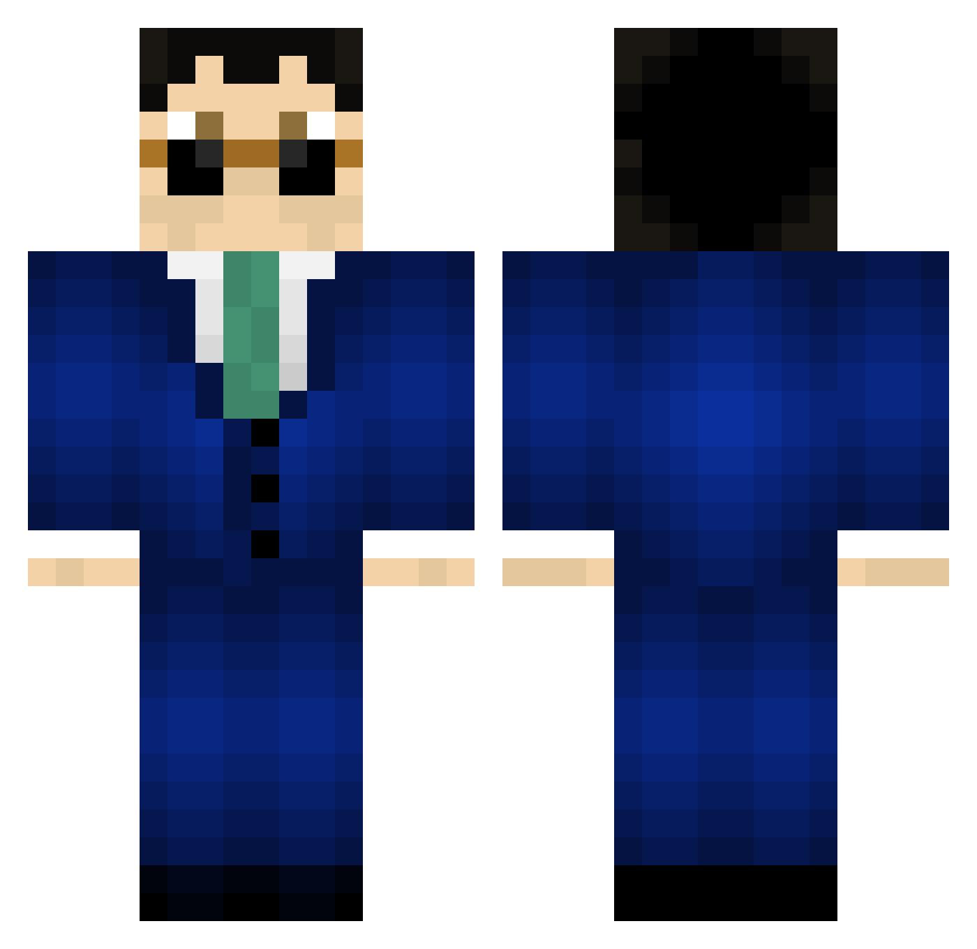 SmoovvBoiYT Minecraft skin, front and back view