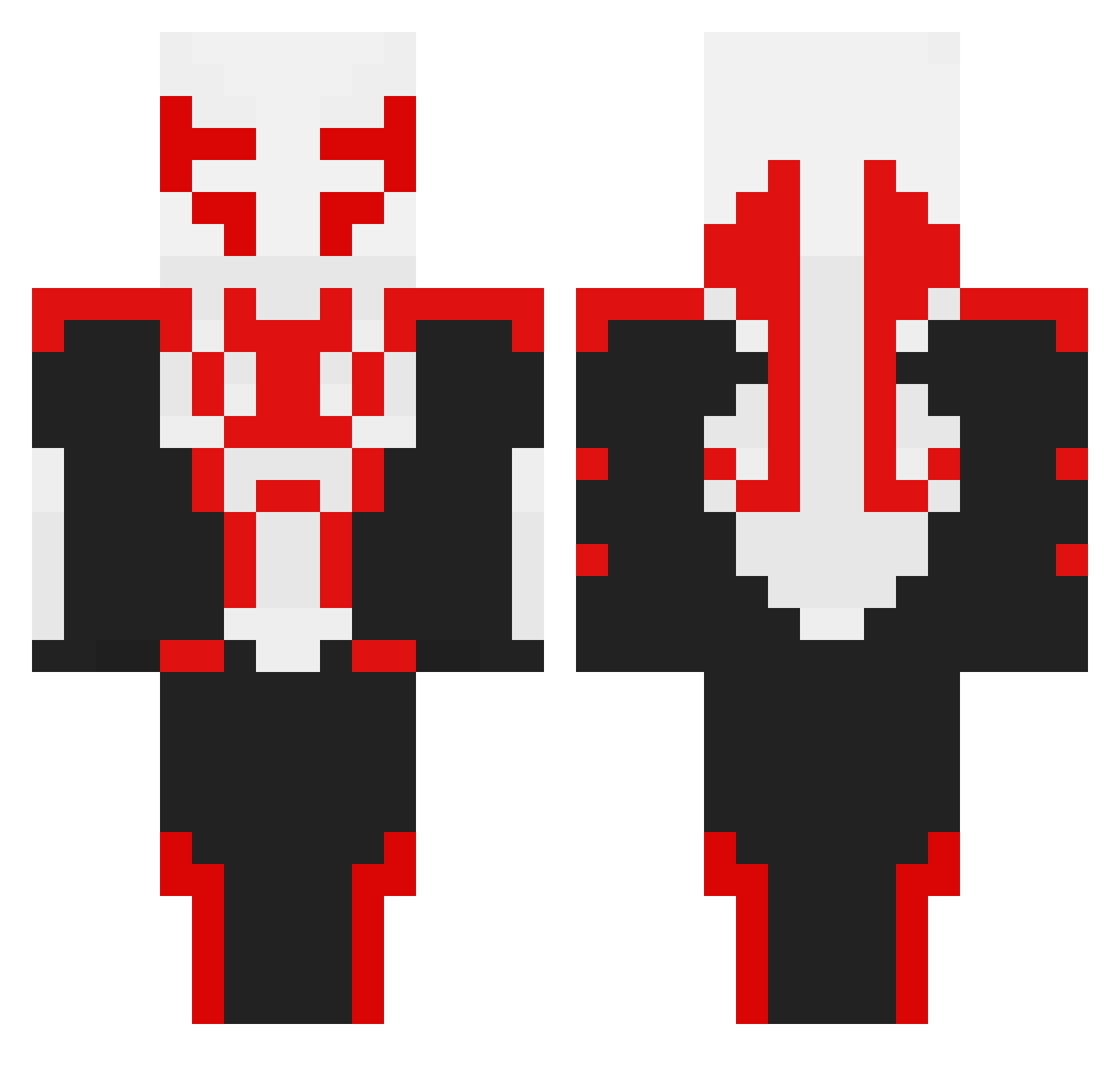 AlgeBRUHNIUS Minecraft skin, front and back view