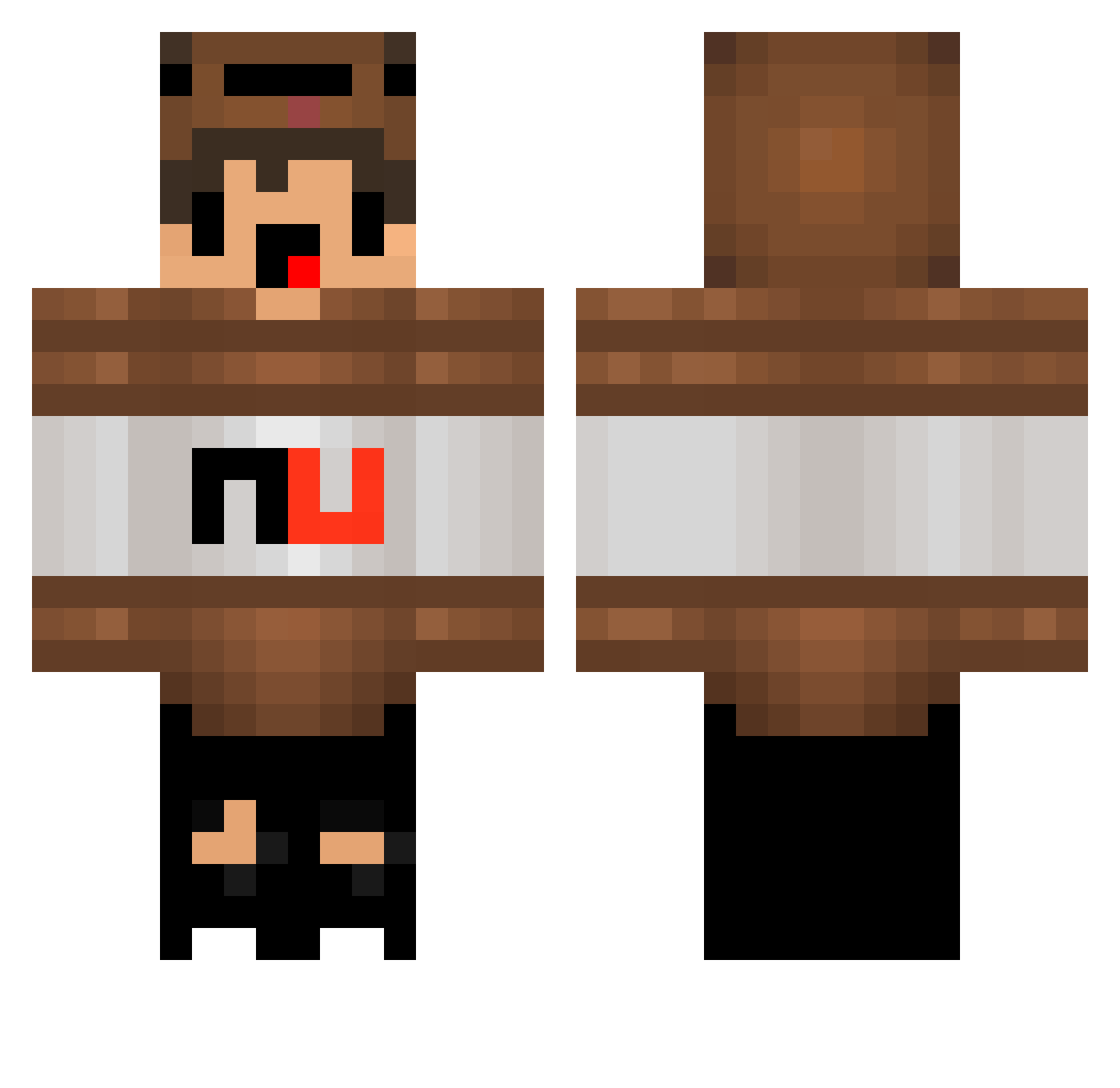 Zdenda_ Minecraft skin, front and back view