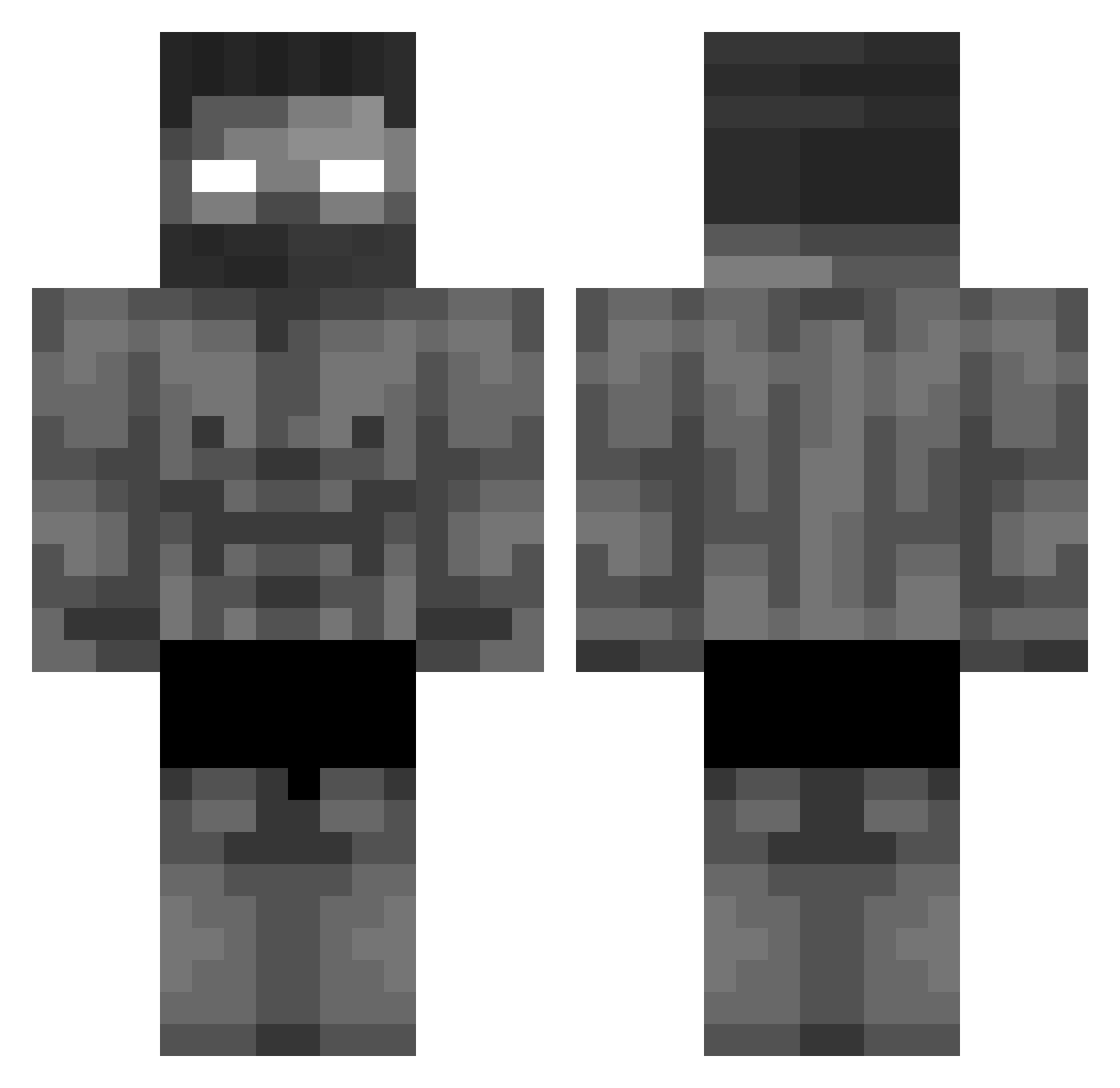 Tomek170xd Minecraft skin, front and back view