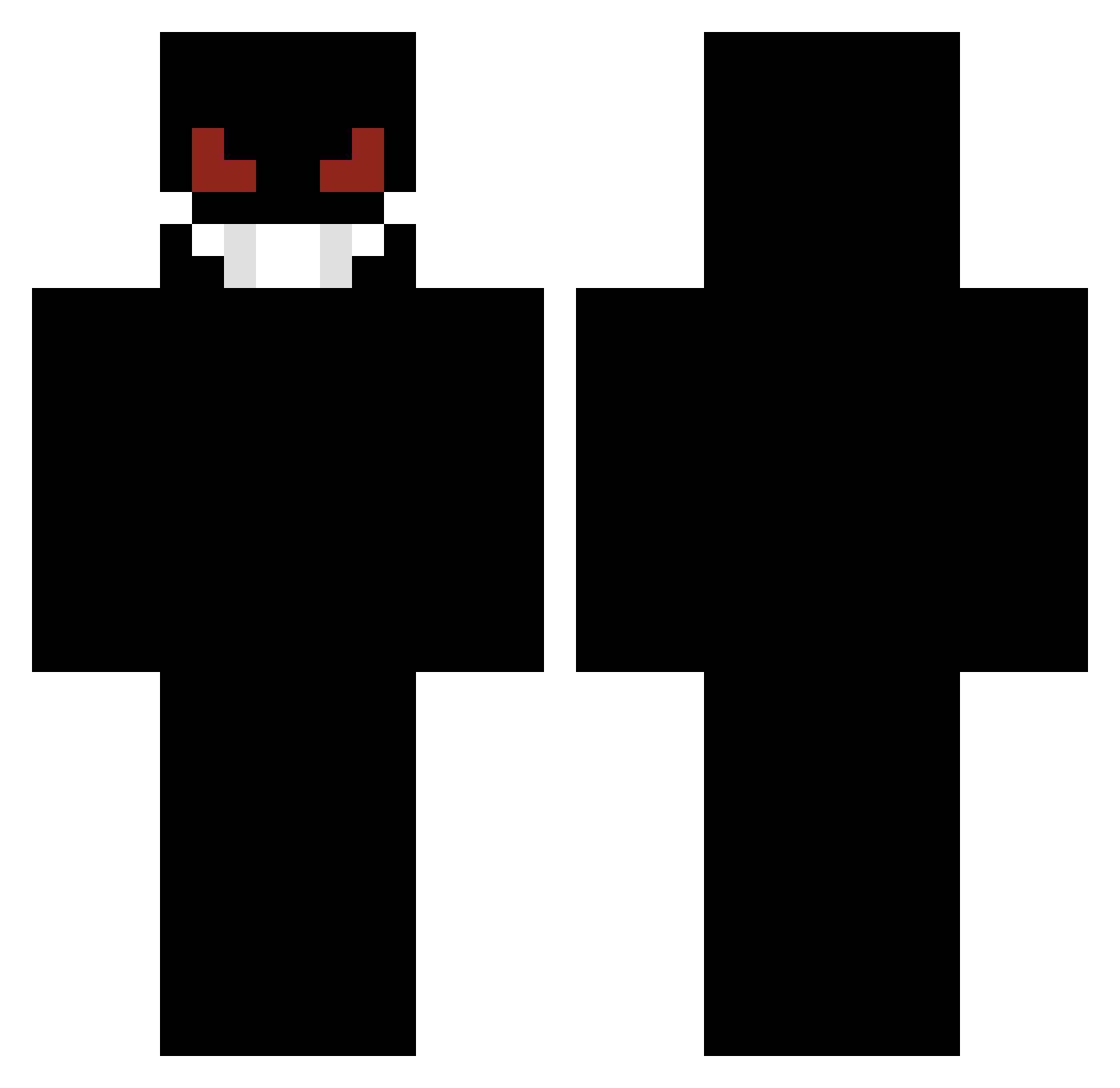 seop227 Minecraft skin, front and back view