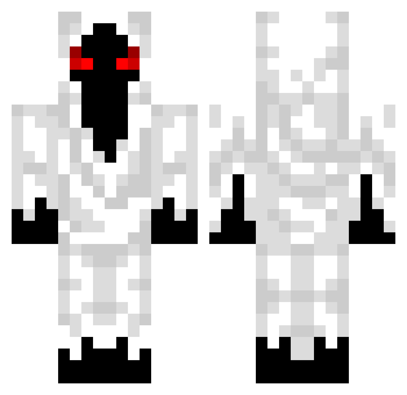 Waffleman_6969 Minecraft skin, front and back view