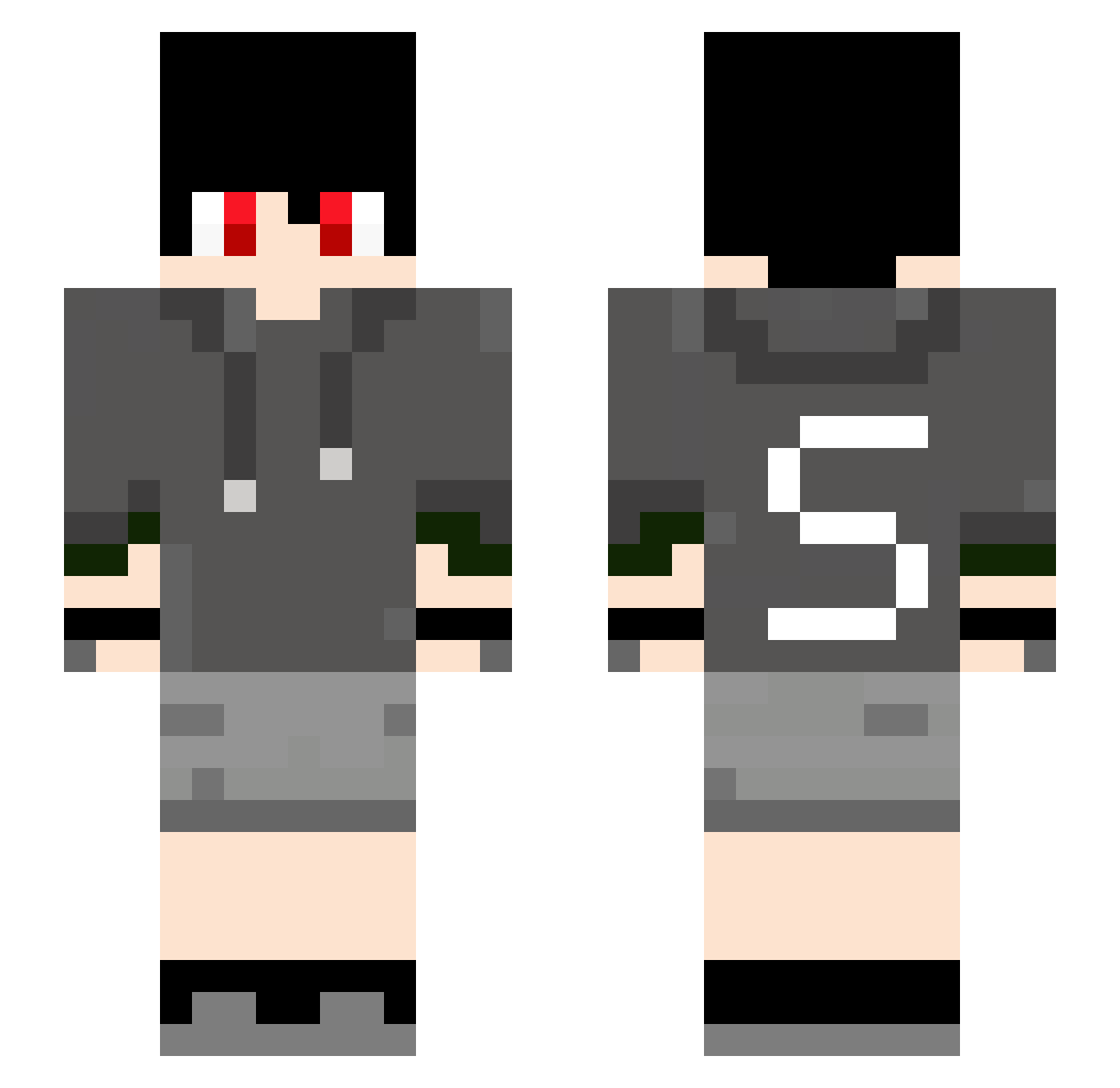 toriko2017 Minecraft skin, front and back view