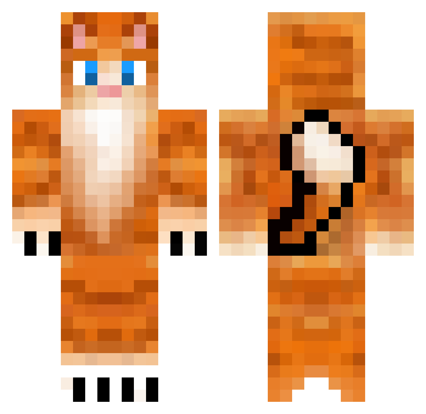 MirkoPicata Minecraft skin, front and back view