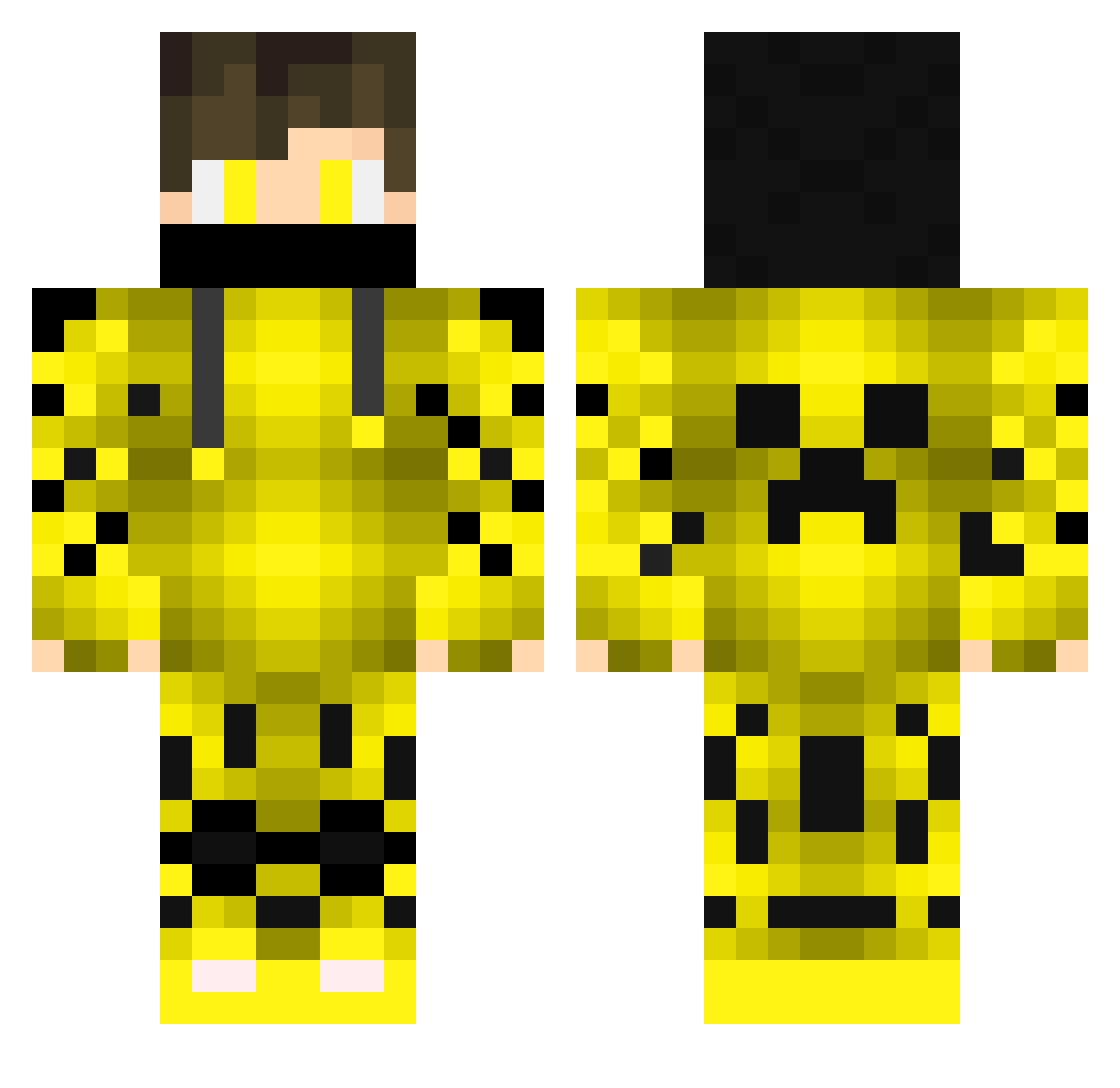 Twitch_kayto917 Minecraft skin, front and back view