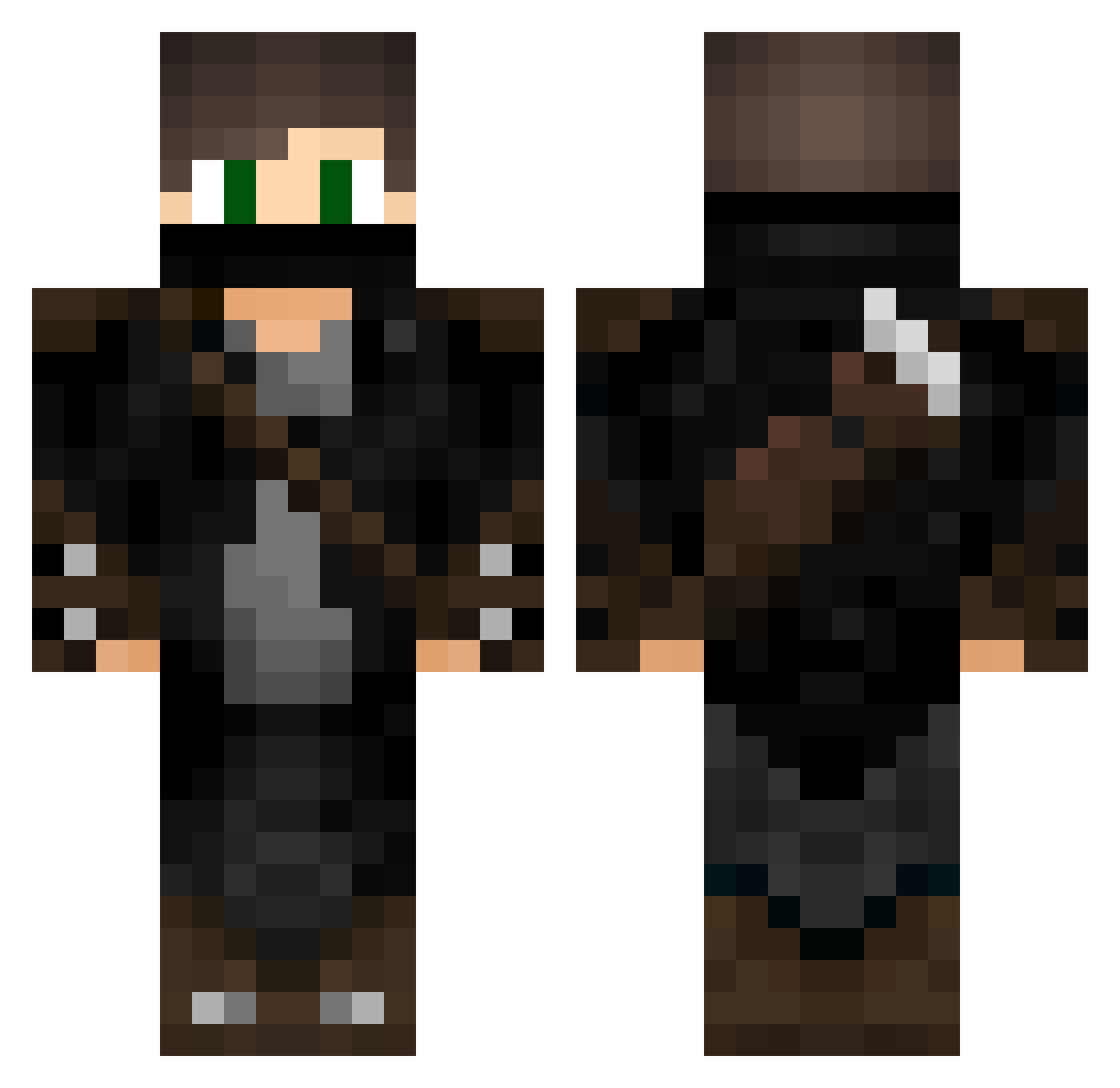 kadir35 Minecraft skin, front and back view