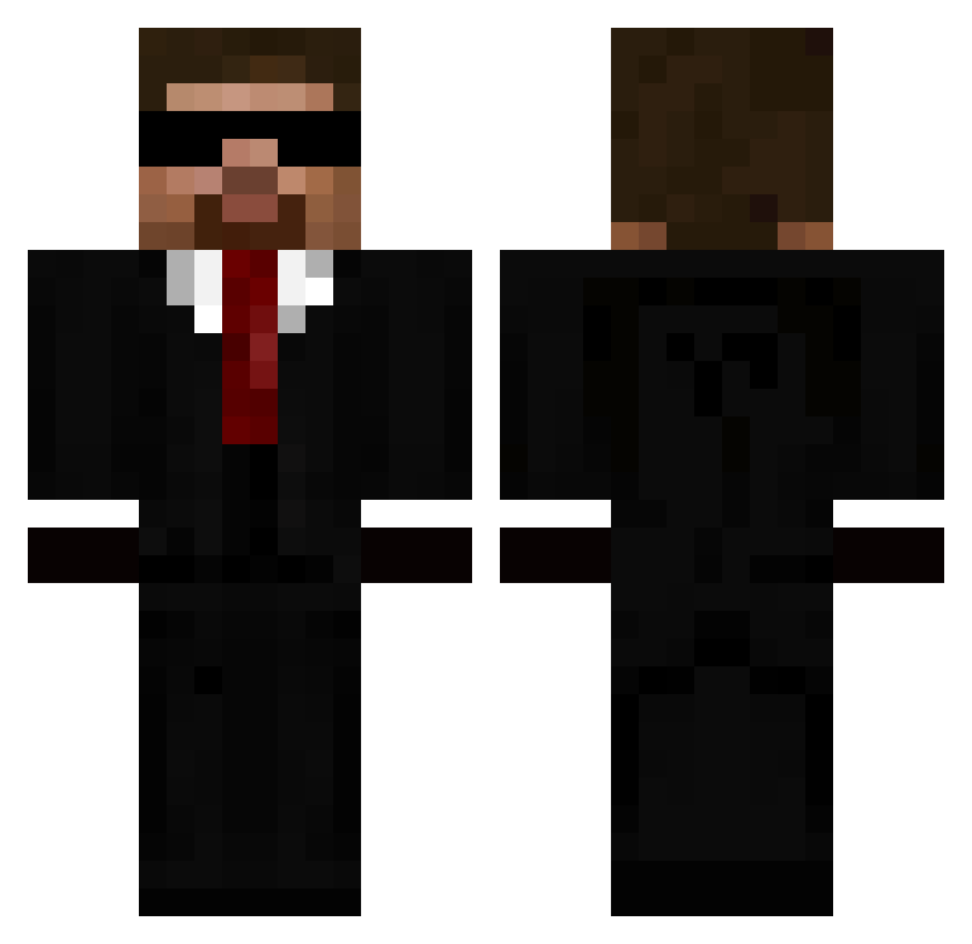G_keep Minecraft skin, front and back view