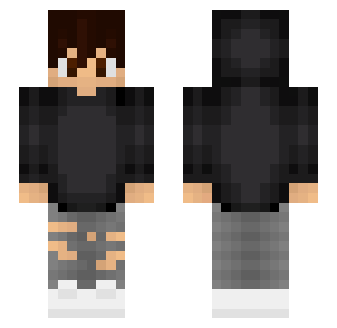 typischmarvin Minecraft skin, front and back view