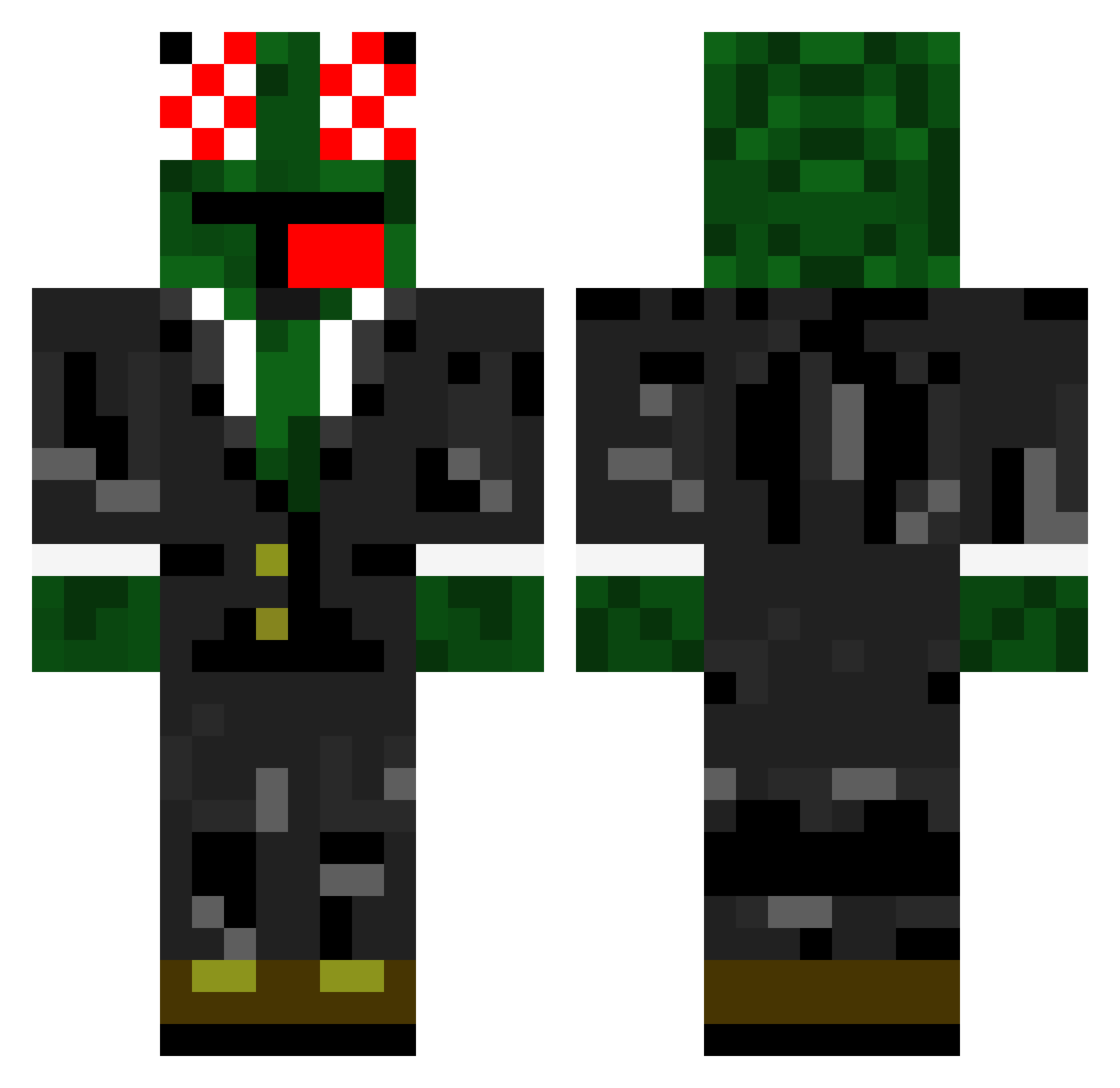 The_Fent_Fairy Minecraft skin, front and back view