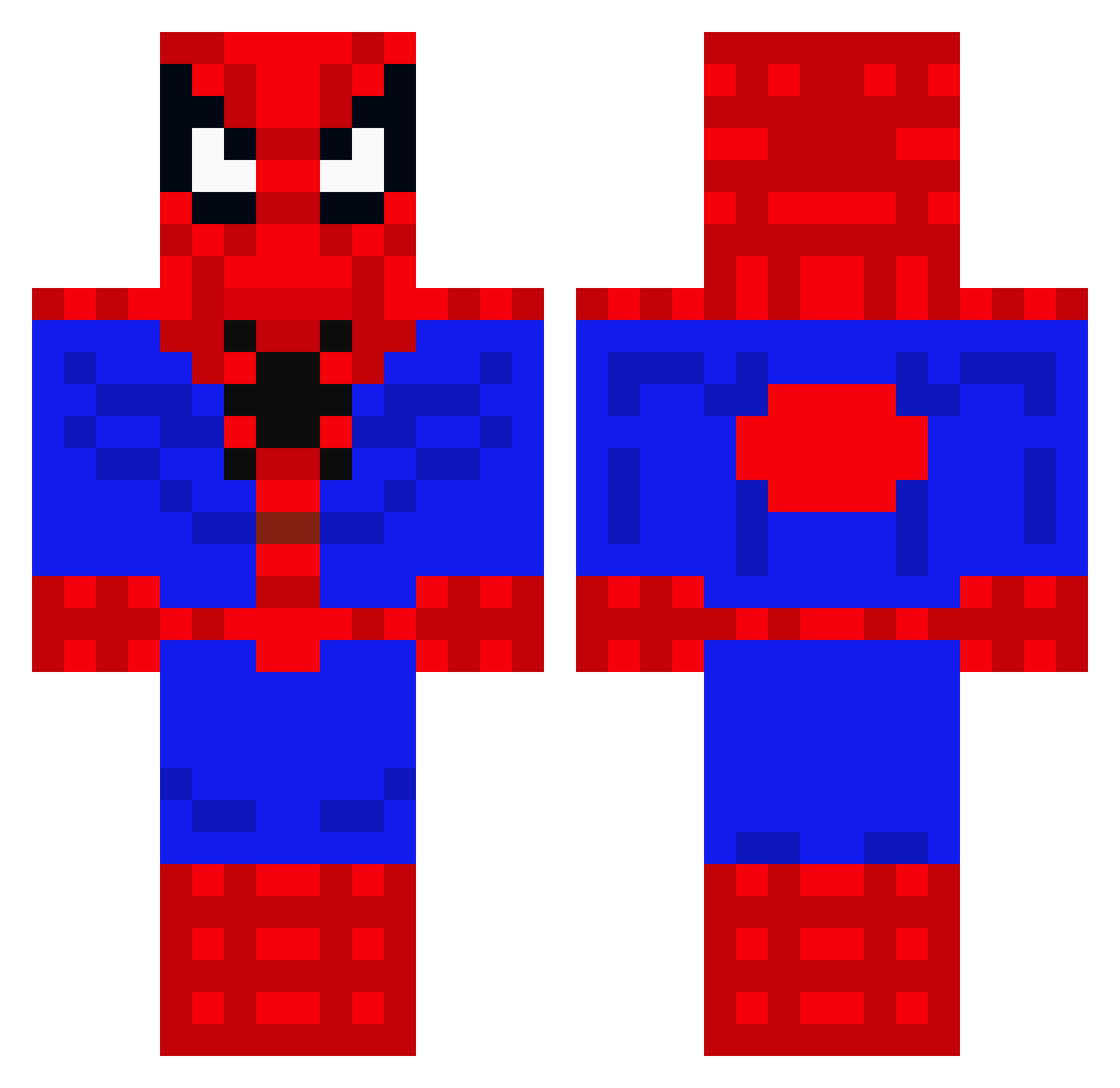 ToughMamaCooper Minecraft skin, front and back view