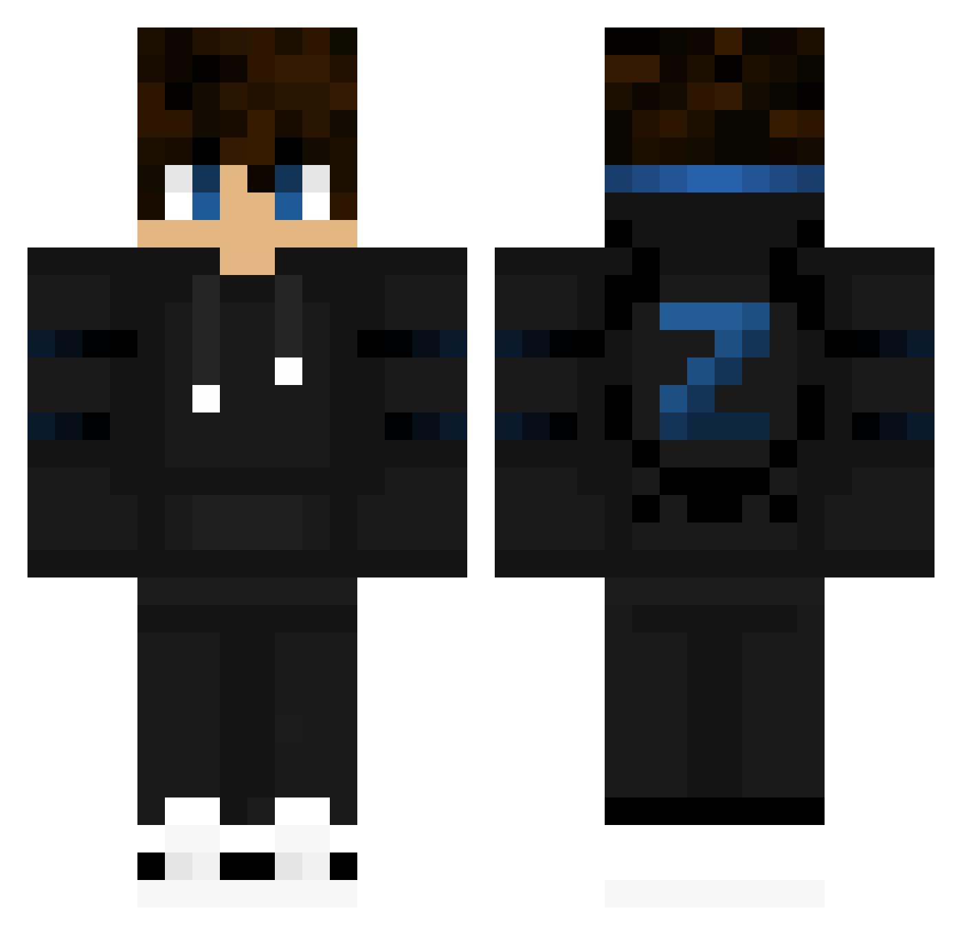 Mcritsg Minecraft skin, front and back view
