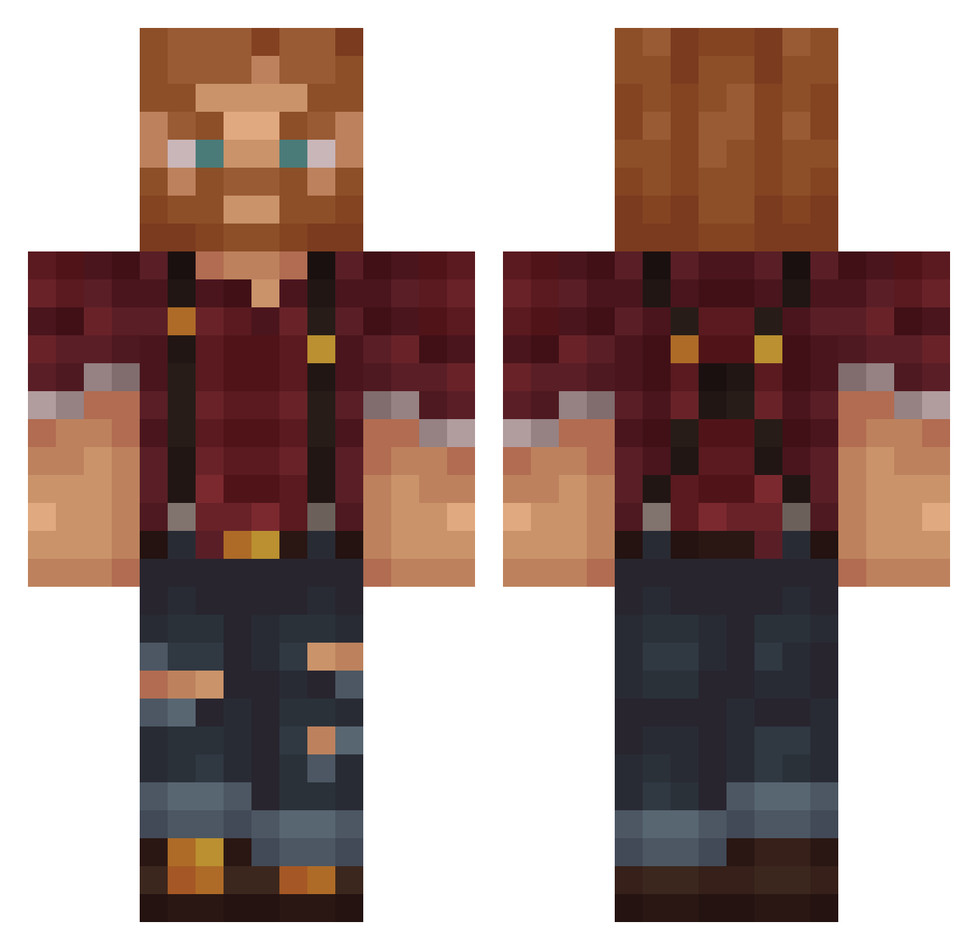 zKingGames_ Minecraft skin, front and back view