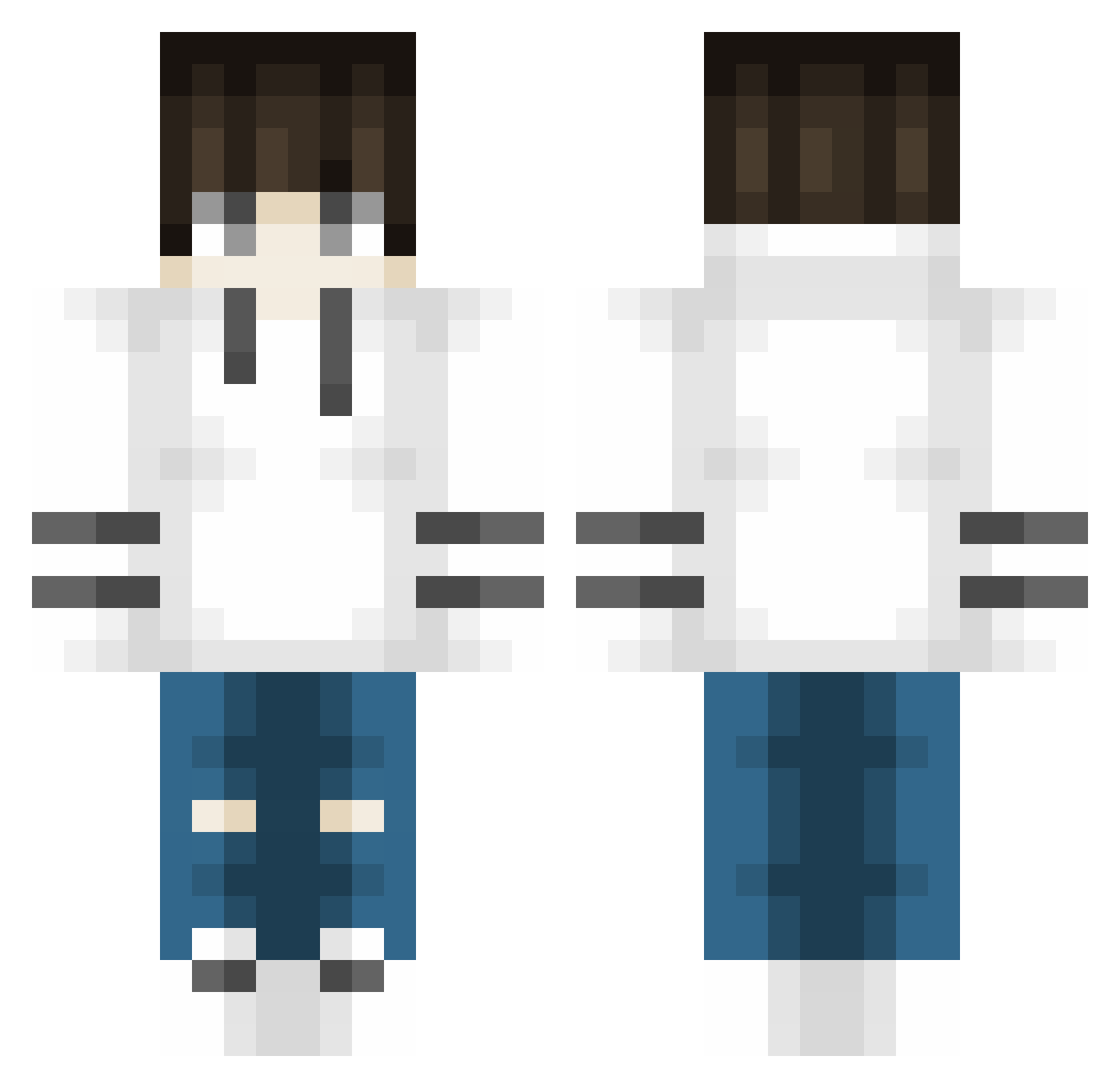 Siratama_72 Minecraft skin, front and back view