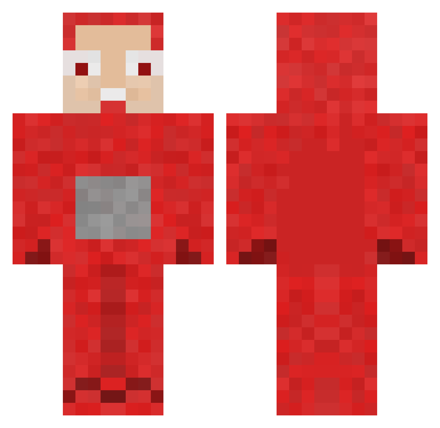 ImplicitPoet Minecraft skin, front and back view