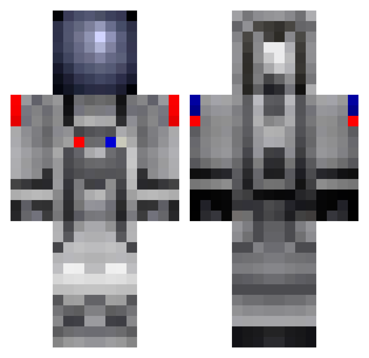 MalachorV Minecraft skin, front and back view