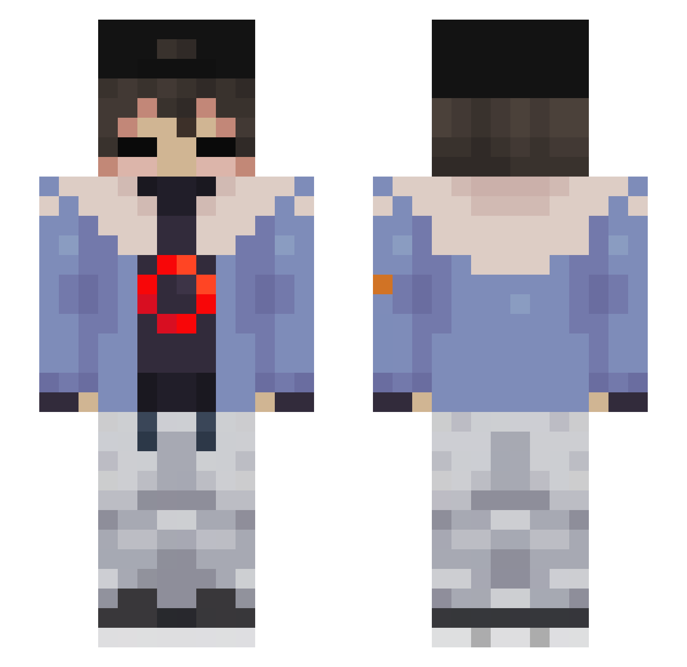 SwatShadow Minecraft skin, front and back view