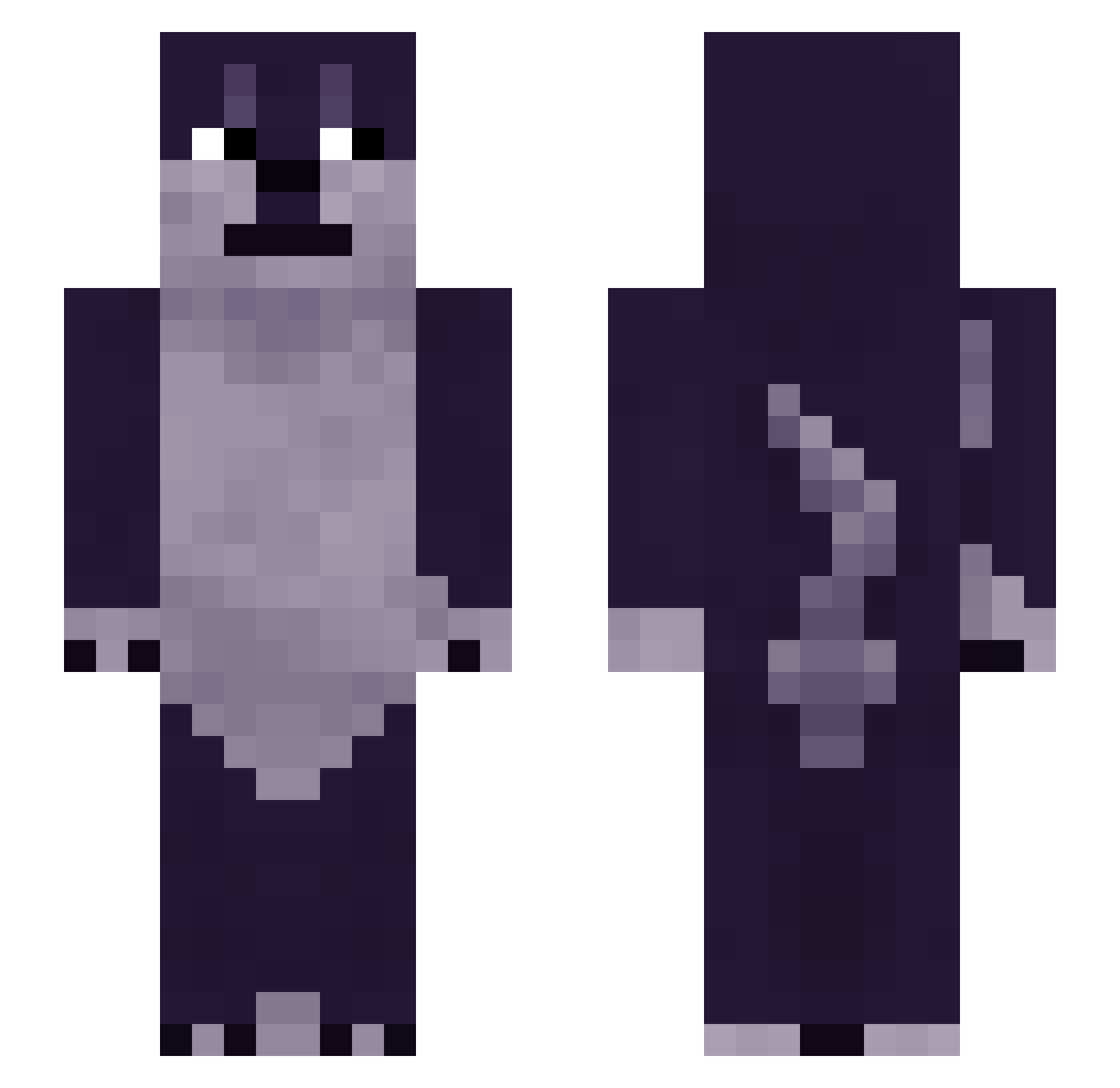 BrNiFaN Minecraft skin, front and back view