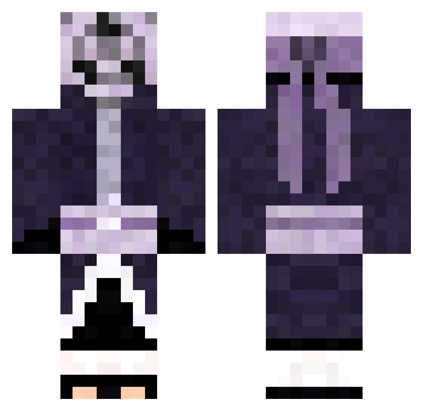 Togtuungei Minecraft skin, front and back view
