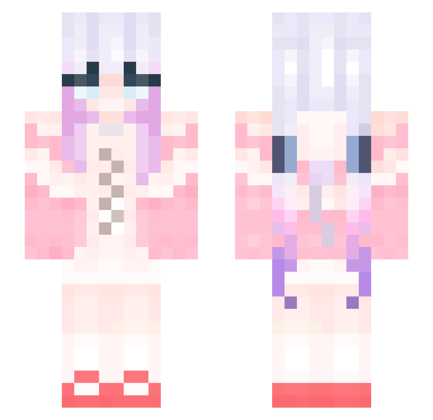 lenderal Minecraft skin, front and back view