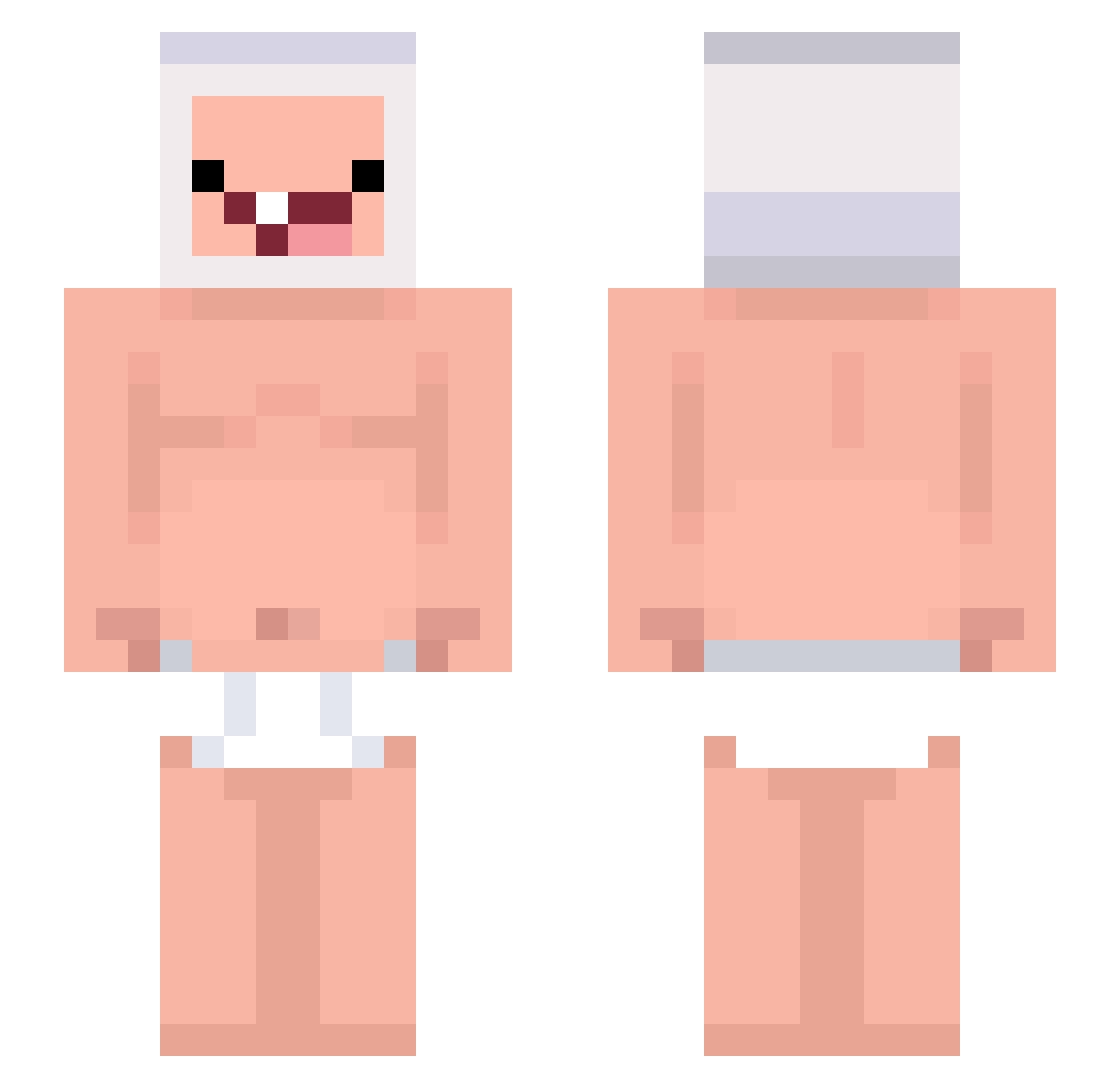 bUndAunUocmAm365 Minecraft skin, front and back view