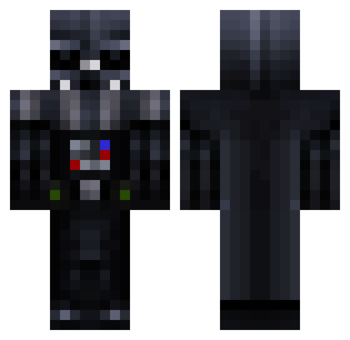 ziya1978 Minecraft skin, front and back view