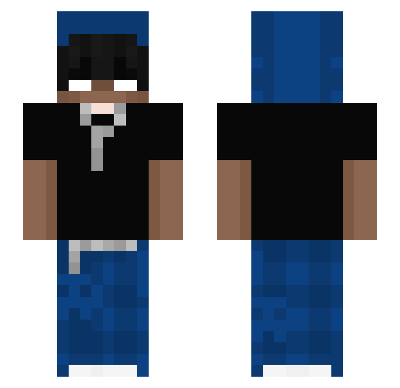 itzjano Minecraft skin, front and back view