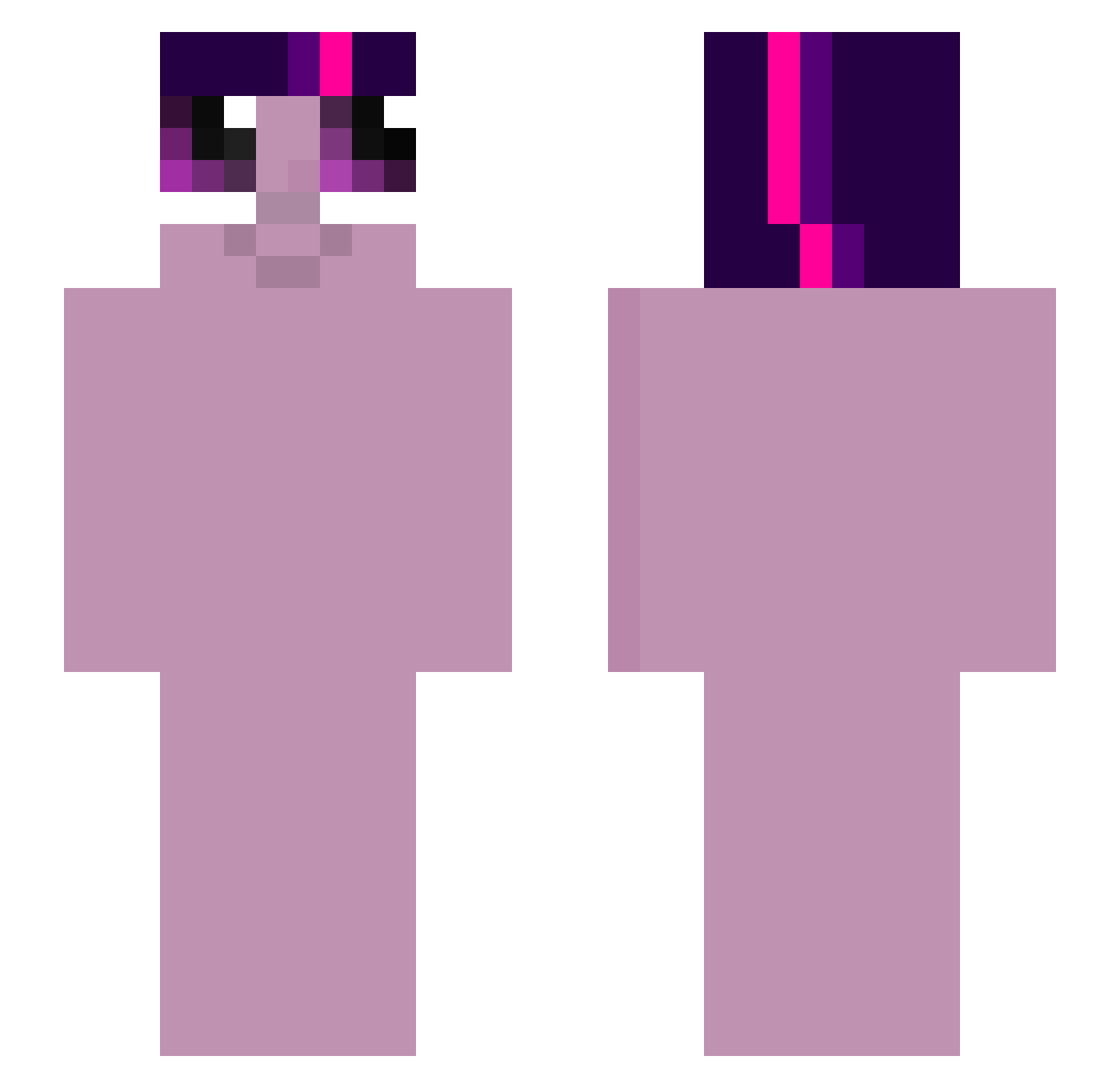 xxPerroPrimo777 Minecraft skin, front and back view