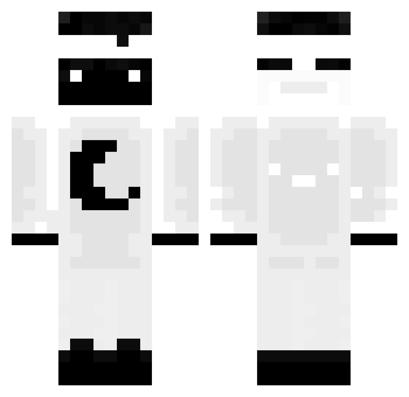 Subspacestar Minecraft skin, front and back view