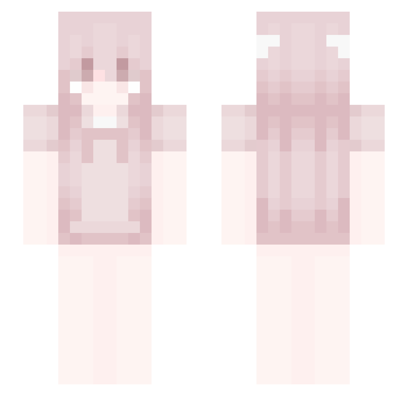 yzz11 Minecraft skin, front and back view
