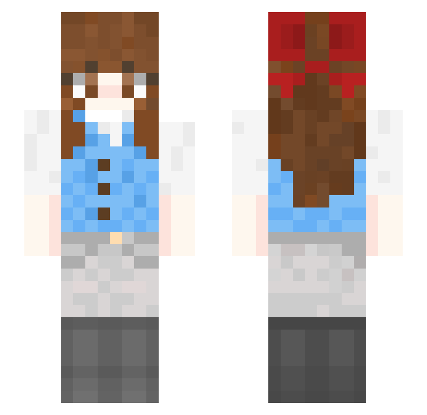 WINGWARRIOR12 Minecraft skin, front and back view