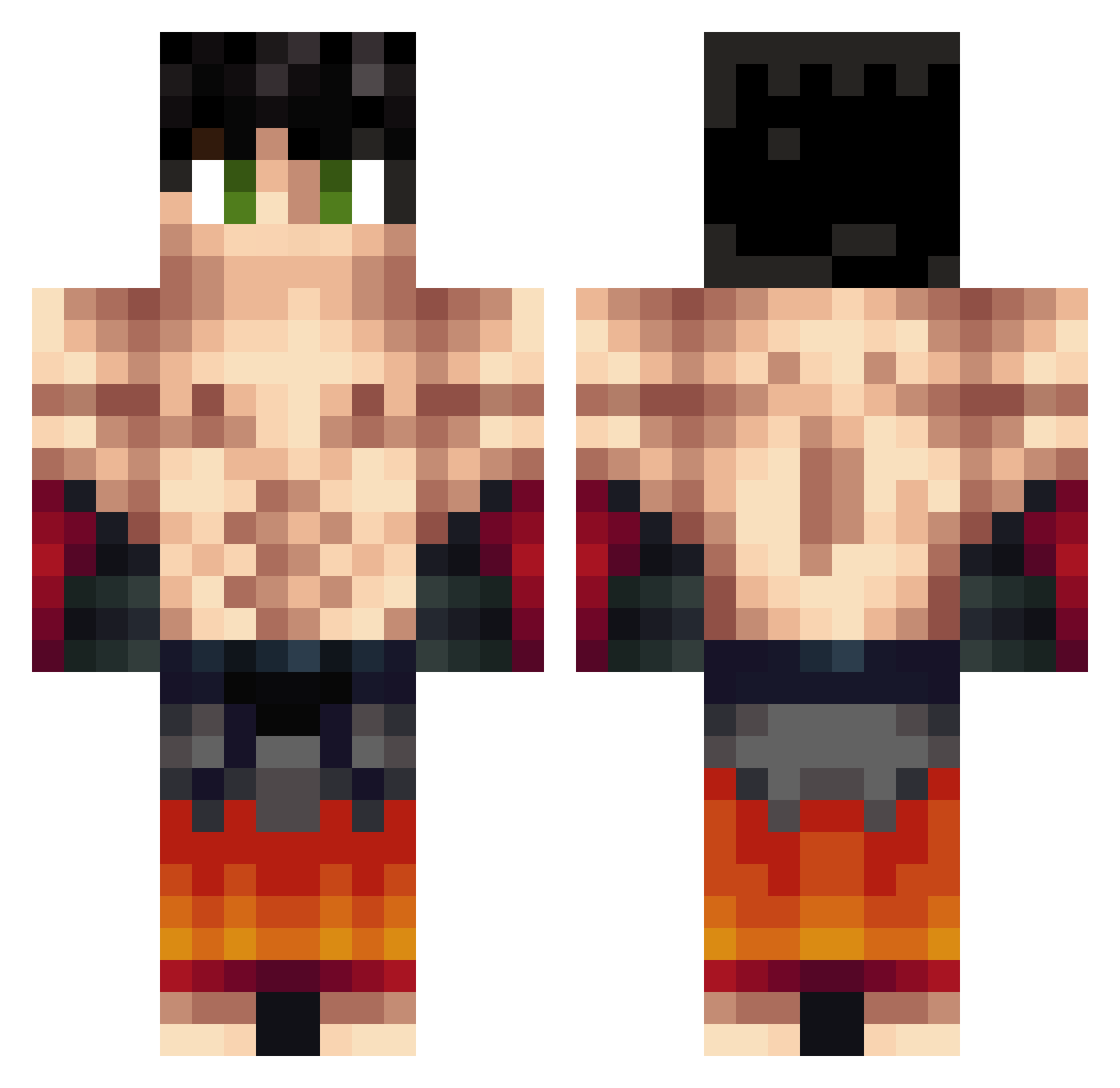 RichLoopi Minecraft skin, front and back view
