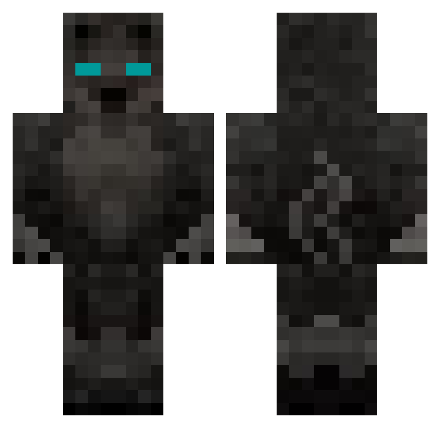 weran Minecraft skin, front and back view