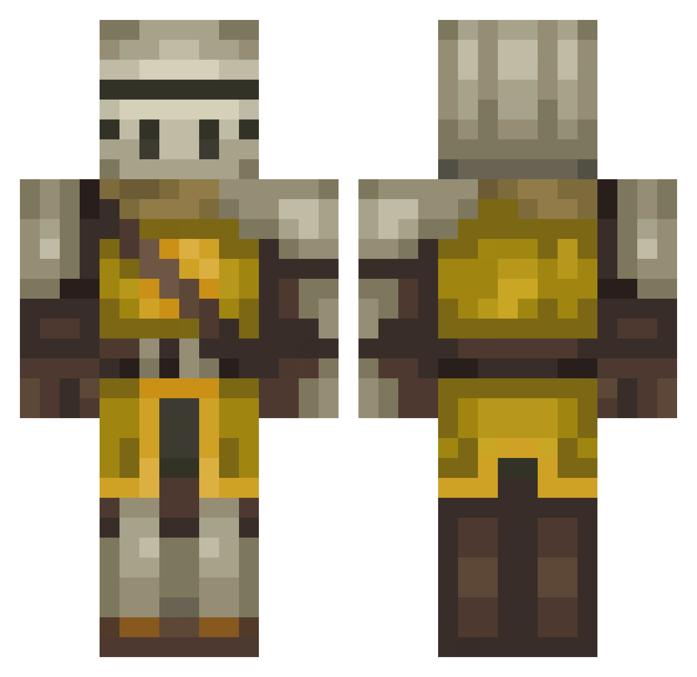 FVnn_115 Minecraft skin, front and back view