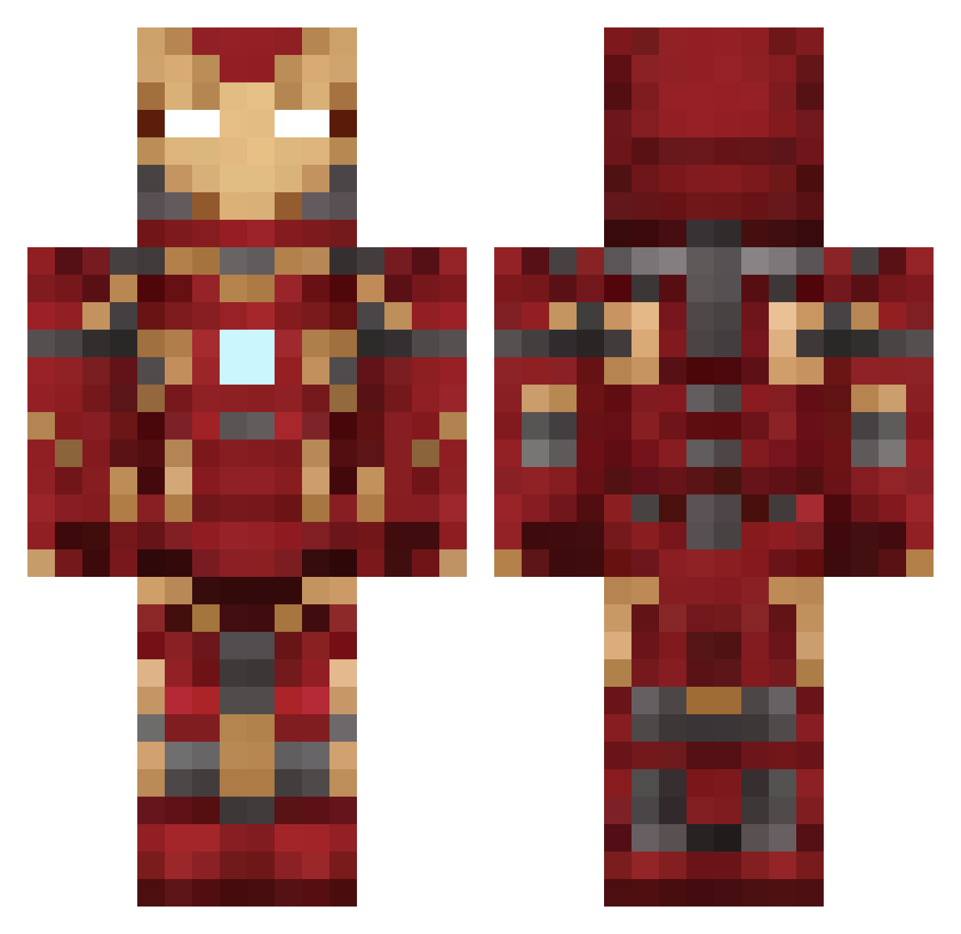 farolaF6 Minecraft skin, front and back view