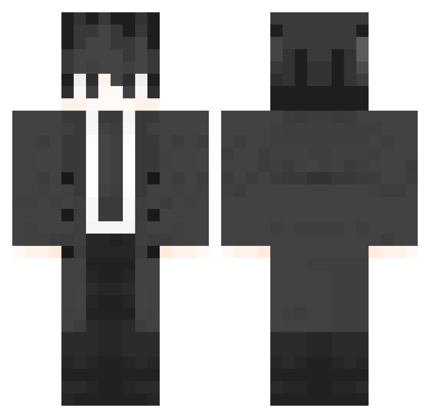 WangShanshan Minecraft skin, front and back view