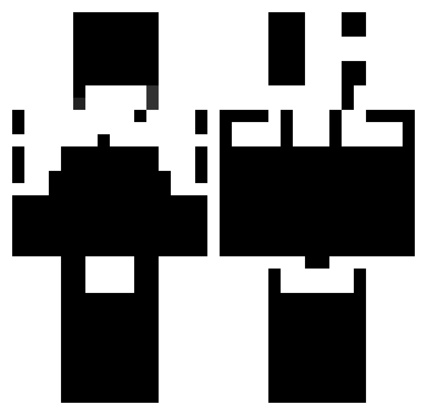 tomekd789 Minecraft skin, front and back view
