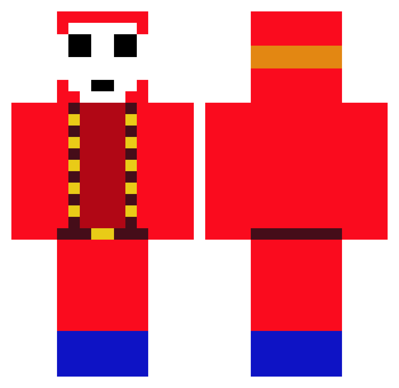 aez4kkmi Minecraft skin, front and back view