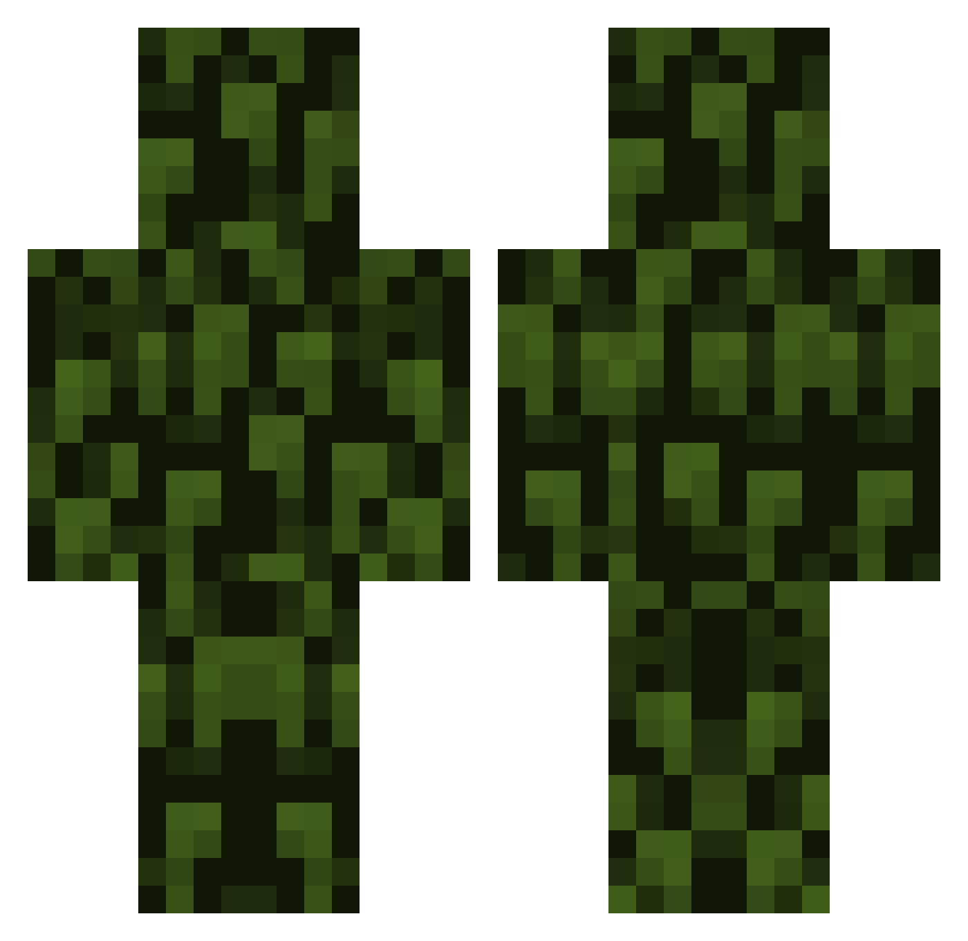 Floatingamer Minecraft skin, front and back view