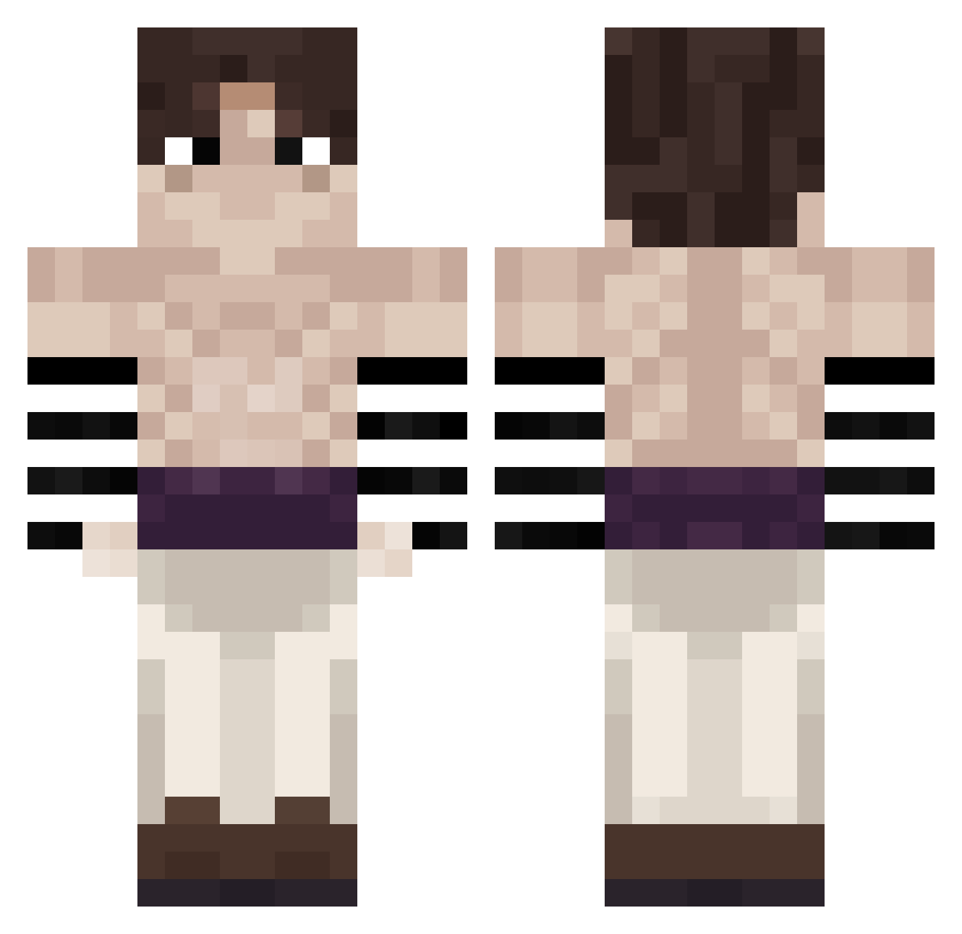roddus_mcdoddus Minecraft skin, front and back view