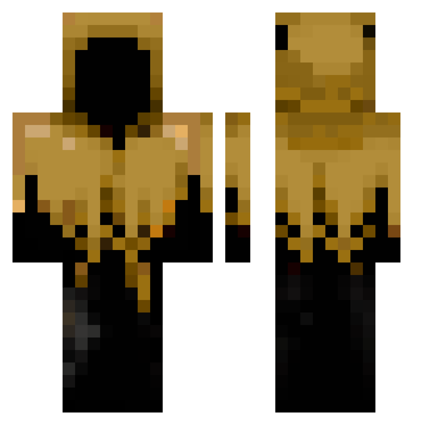 pvp_sagix Minecraft skin, front and back view