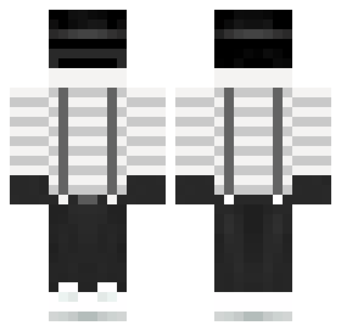 XIPAQA_ Minecraft skin, front and back view