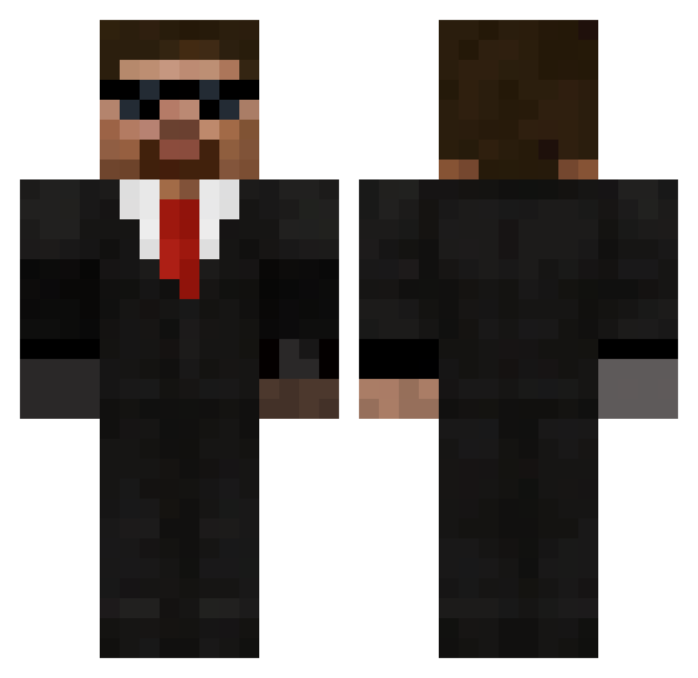 sian2408 Minecraft skin, front and back view