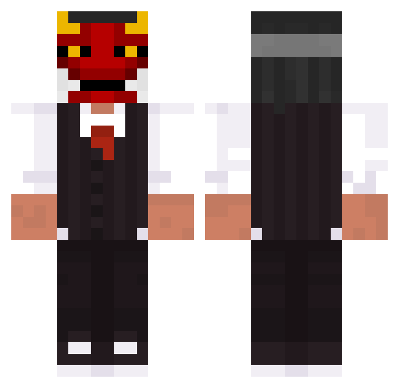Hafti_Abi69 Minecraft skin, front and back view