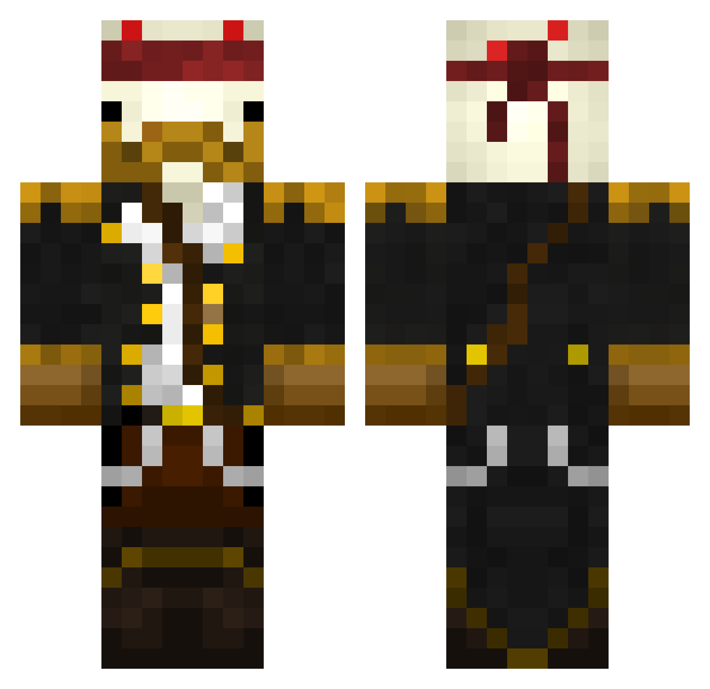 Such_a_Diabetic Minecraft skin, front and back view