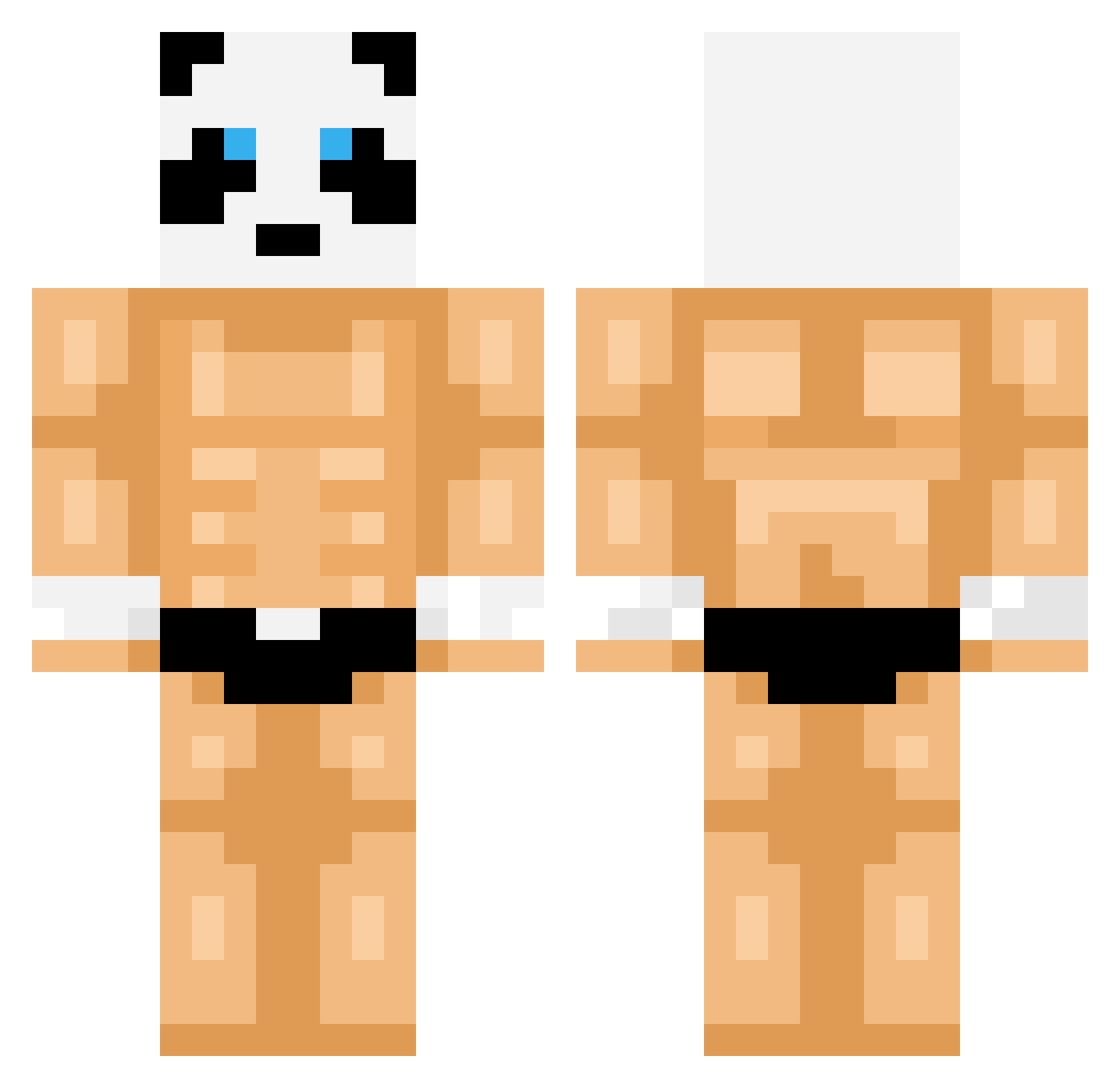 Ahego_papii Minecraft skin, front and back view